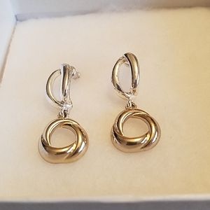 Vintage Silver pierced earrings